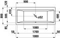 Laufen LAUFEN PRO akryltov vaa 180 x 80 cm